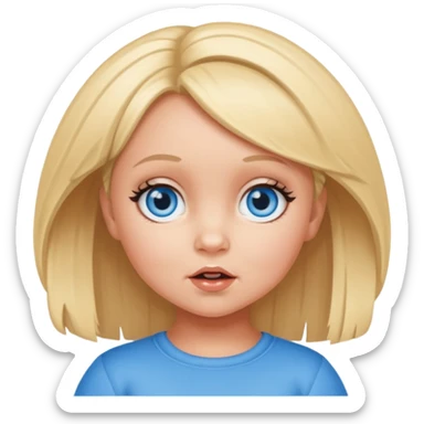 Baby Spice with blue eyes sticker
