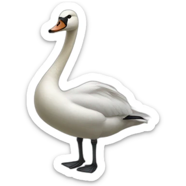 Lachender Schwan sticker