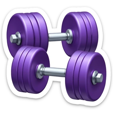 Dumbbell small 1 kg pruble sticker