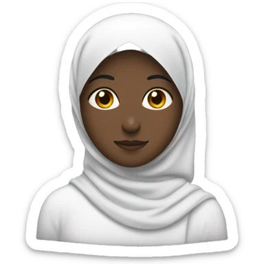 giving advice to someone black hijabi sticker