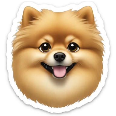 Pomeranian silloute sticker