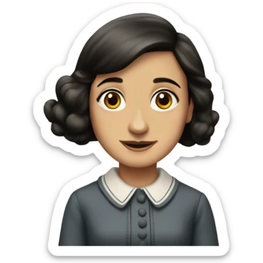 anne frank  sticker