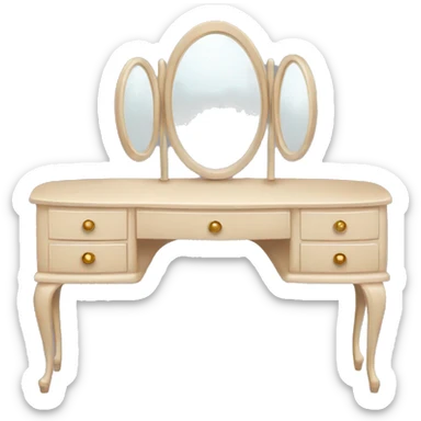  Beige Dressing table  sticker