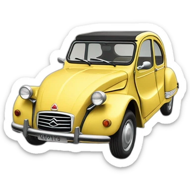 Citroën deux chevaux  sticker