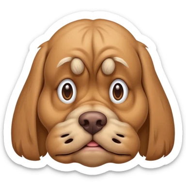 ugly dog with down syndrome  sticker