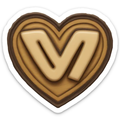 Heart with A.P. + M.Q. Inside sticker