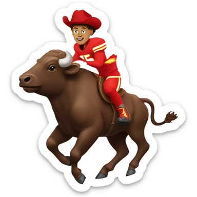 Patrick mahomes riding buffalo bills  sticker