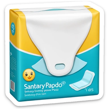 Pack of sanitary pads  sticker