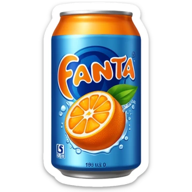 fanta tin sticker