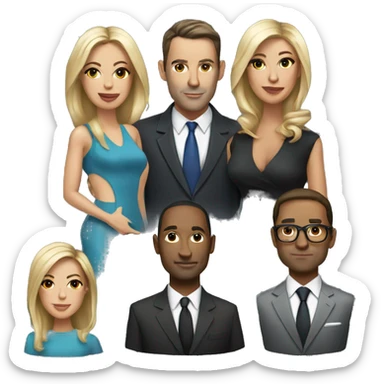 Male, 40, businessman
Female, 37, socialite,
media personalities sticker