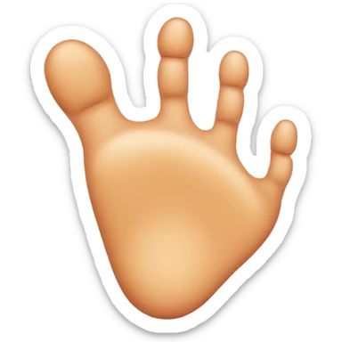 a foot with 5 toes, zoomed in on the biggest toe which is very large in relation to the other 4 toes sticker