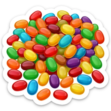 Jelly bean sticker