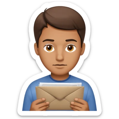 read mailpaper with no rection man sticker