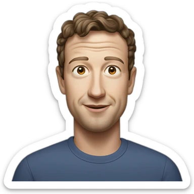 mark zuckerburg sticker