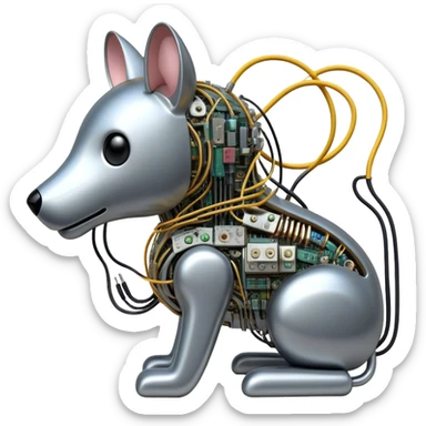 A machine that translates animal thoughts into human language sticker