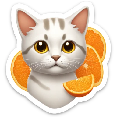 Gatos naranjas sticker