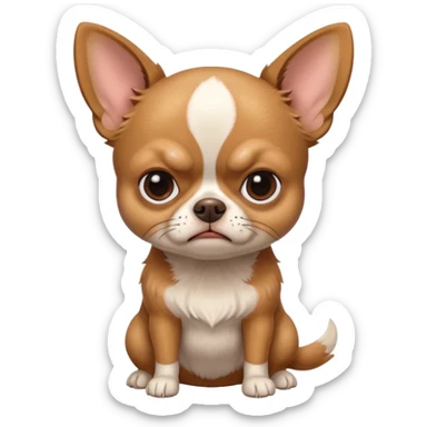 grumpy chihuahua sticker