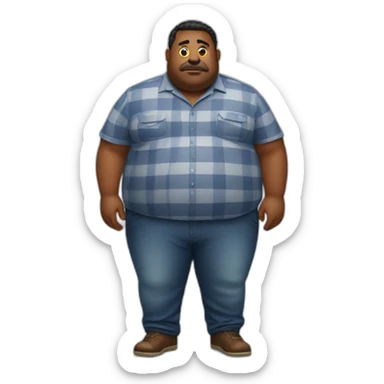 fat american sticker