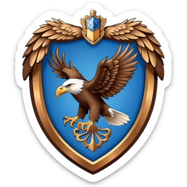 Hogwarts Ravenclaw crest Eagle sticker