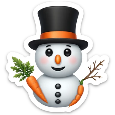 Snowman sticker