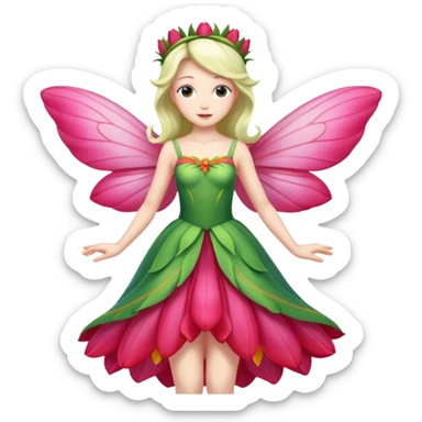 Tulip wings,Flower Fairy. sticker
