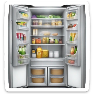 Showcase refrigerator cabinet sticker