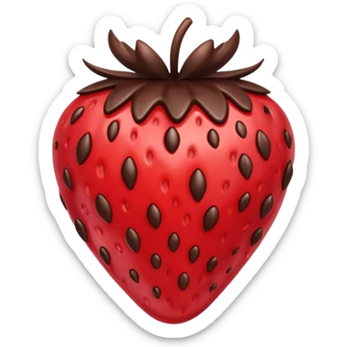 chocolate covered strawberry sticker