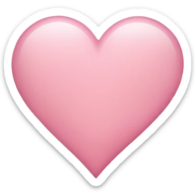 Light pink heart sticker