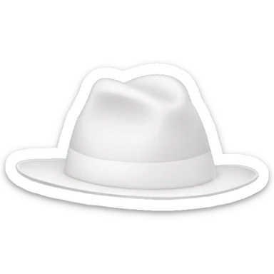 white hat sticker