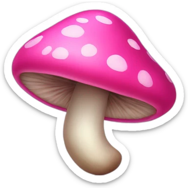 pink mushroom sticker
