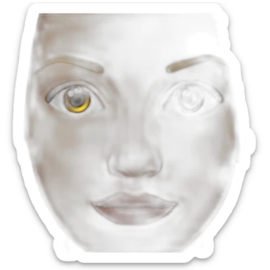 uma thurman thin face sticker