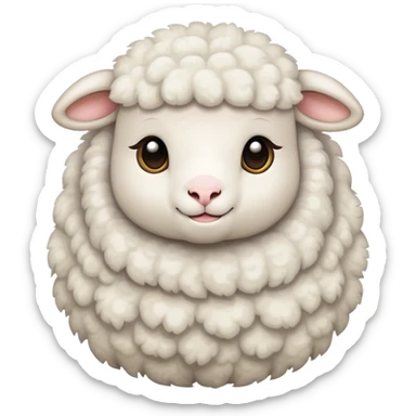 fluffy lamb sticker