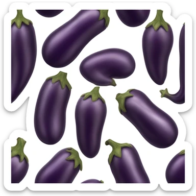 And eggplant with veins  sticker