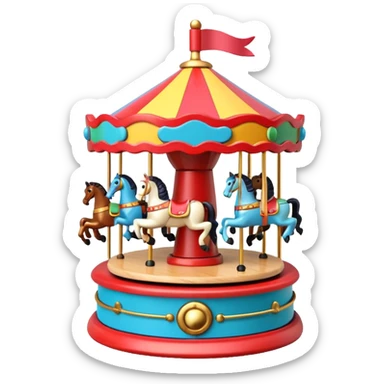 toy Carousel Music Box sticker