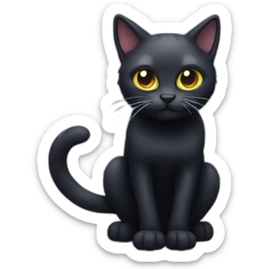 spooky cat sticker