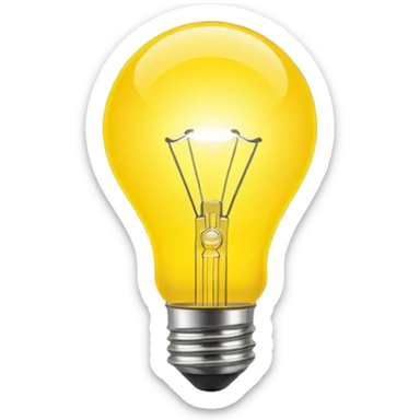 A brain or a head silhouette with a bright lightbulb turning on inside. sticker
