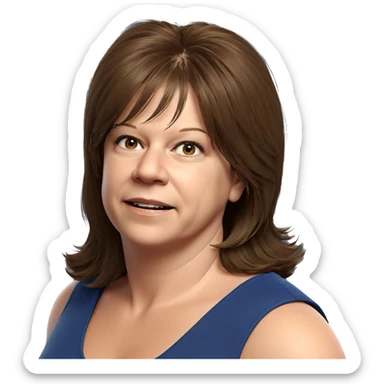 realistic portrait of girl sticker