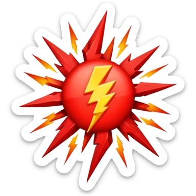 THUNDER red sticker
