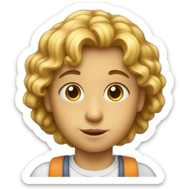 enfant qui fait cest devoir sticker