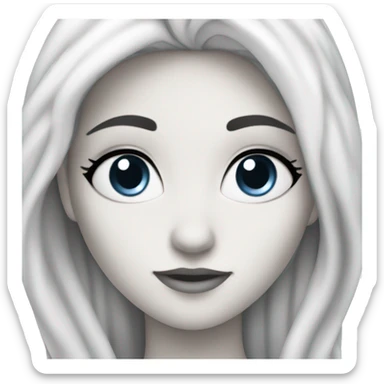 White princesses desyned  sticker