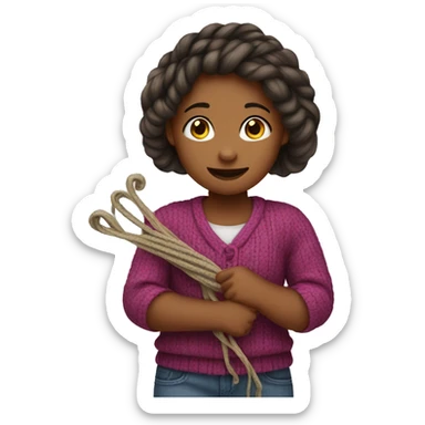 A girl who doing a skein care sticker