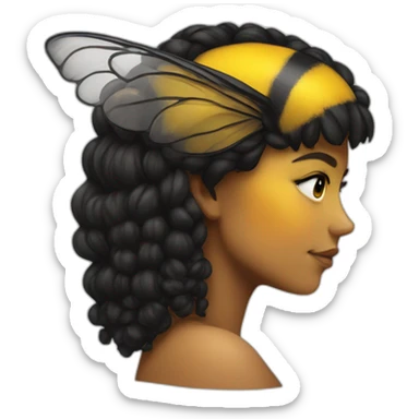 lesbian flag bumblebee sticker