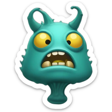 Monstre qui fais de la trompette sticker