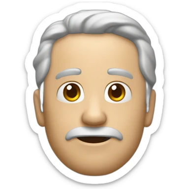 un hombre de unos 40 años con una expresión de impresionado  sticker