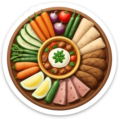  Chaldean food  sticker