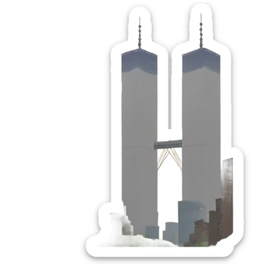 twin towers sticker
