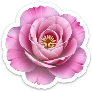 aBeautiful light pink flower Eustoma sticker