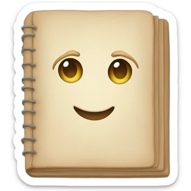 Cahier sticker