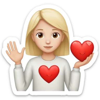 FLOORK DANDO UN CORAZÓN Y DICIENDO DURMETE O TE CONQUISTO sticker