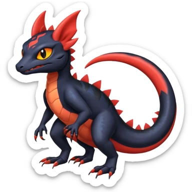 Salandit-Noibat-Litten-Hybrid (Full body) sticker